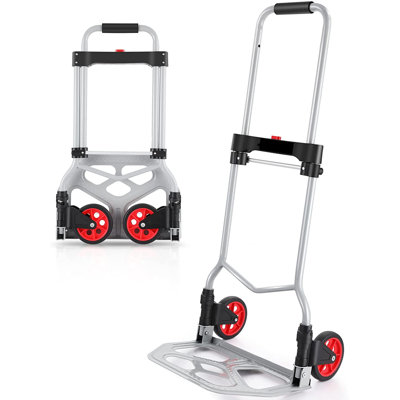 Hendry 265 Ib. Capacity Aluminum Portable Foldable Hand Truck Dolly