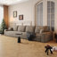 Canapé modulaire Boneless Cloud, canapé modulaire moderne avec siège profond, fauteuils rembourrés pour la chambre à coucher du salon, aucun assemblage requis-1806208504-1806208482