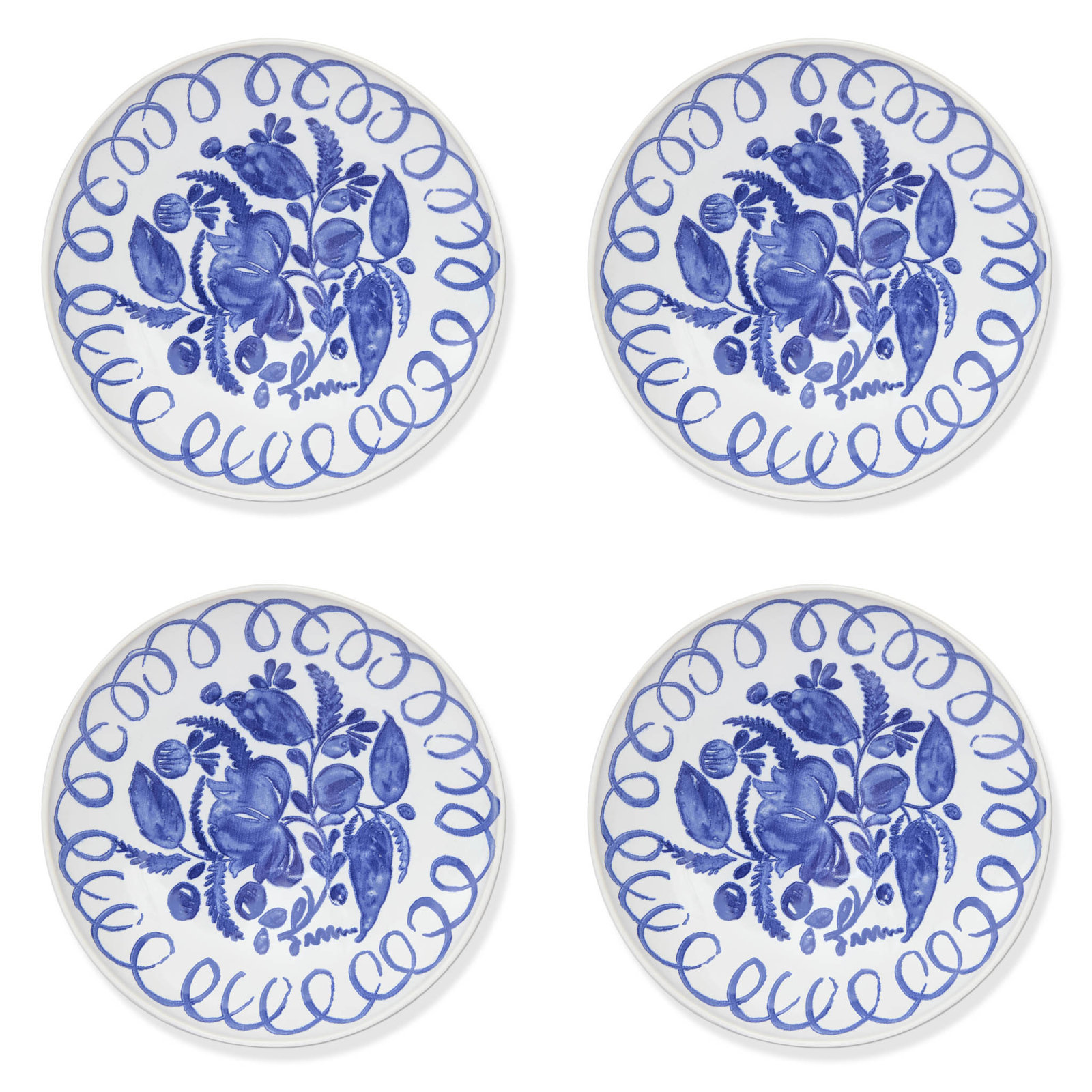 Hartley Pasta Bowl - Pink - 9.1", White, Blue