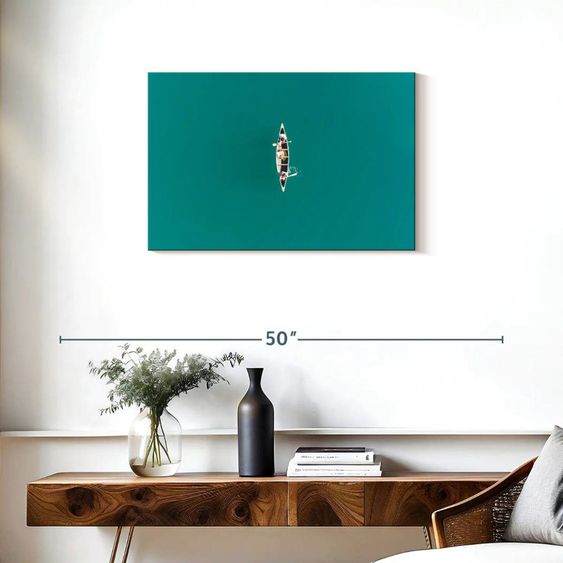 Mehar Canoe On The Lake, 20" H x 30" W