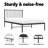 Metal Bed Frame, Heavy-Duty, No Mattress-334418553-334418554