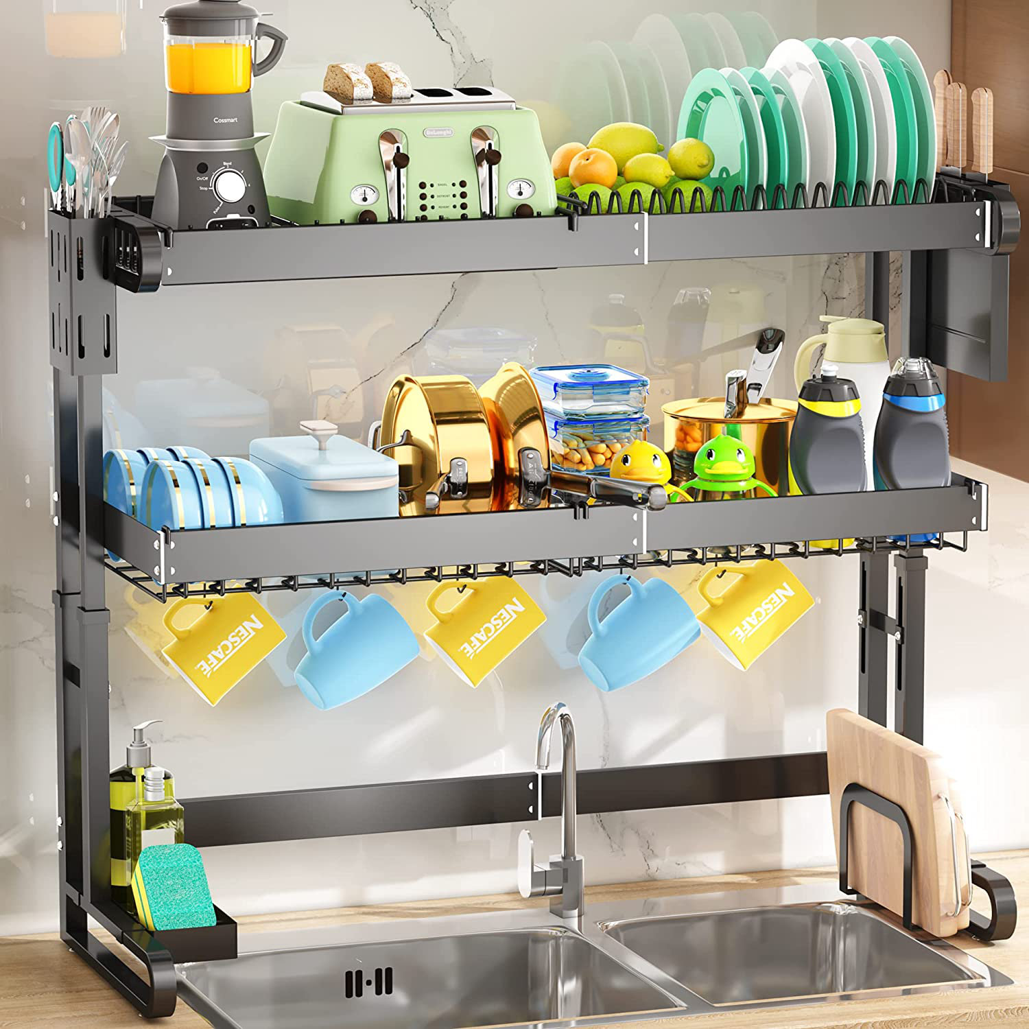 https://assets.wfcdn.com/im/49318189/compr-r85/2266/226674192/3-tier-stainless-steel-adjustable-over-the-sink-dish-rack.jpg