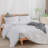 BESTOUCH Duvet Cover Set 100% Washed Cotton Linen Feel Lightweight-115115464-114986045