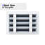 Grille de registre décorative pour mur et plafond en métal blanc mat-108369904