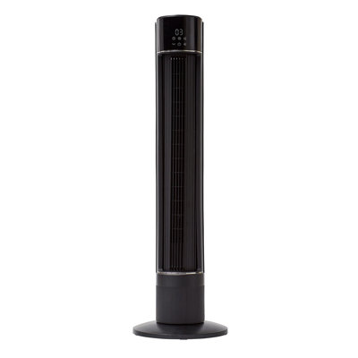 Better Homes & Gardens 40" Tall, 3-speed Tower Remote Control Fan, Internal Oscillation