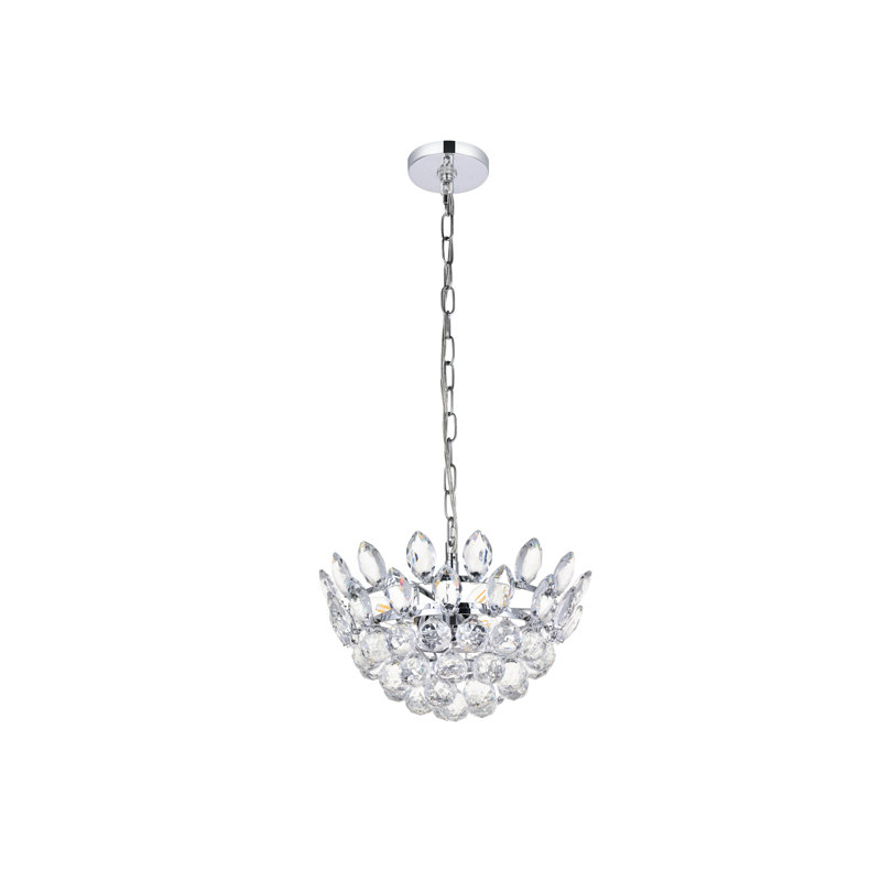 Abel 3 - Light Unique/Statement Pendant, 69" H x 14" W x 14" D, Chrome