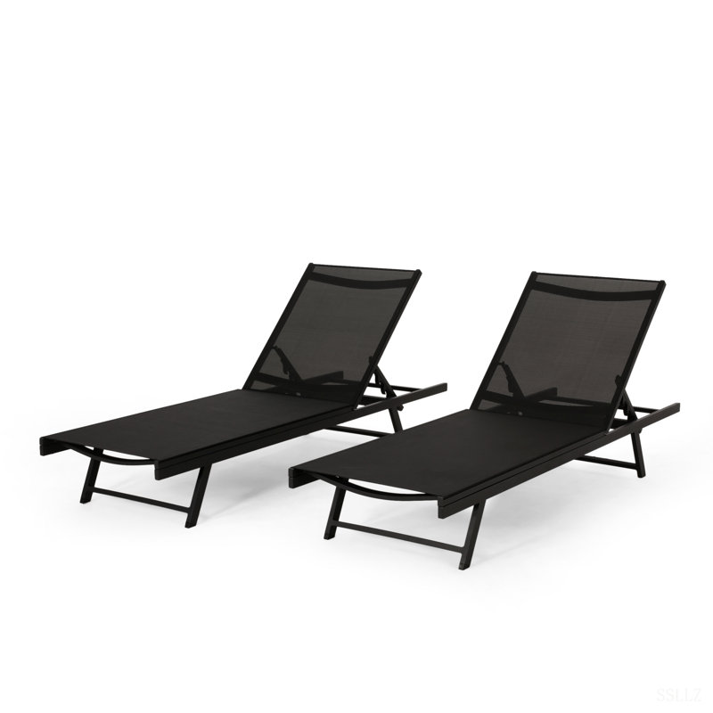 SALTON CHAISE LOUNGE, Black