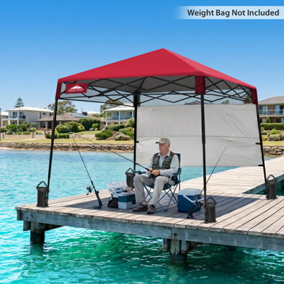 Pop Up Canopies 8 Ft. W x 8 Ft. D Adventure Slant Leg Steel Canopy