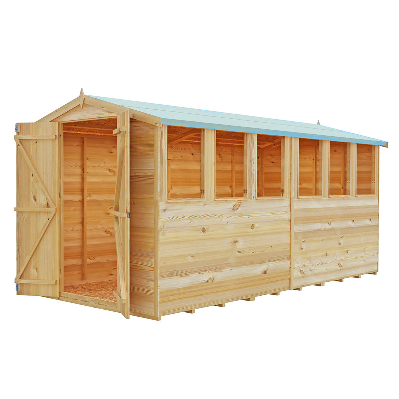 Garden Value 6 Ft. W x 12 Ft. D Overlap Storage Shed, Yes