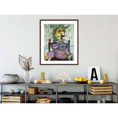 Portrait assis de Dora Maar par Pablo Picasso, impression giclée sur cadre