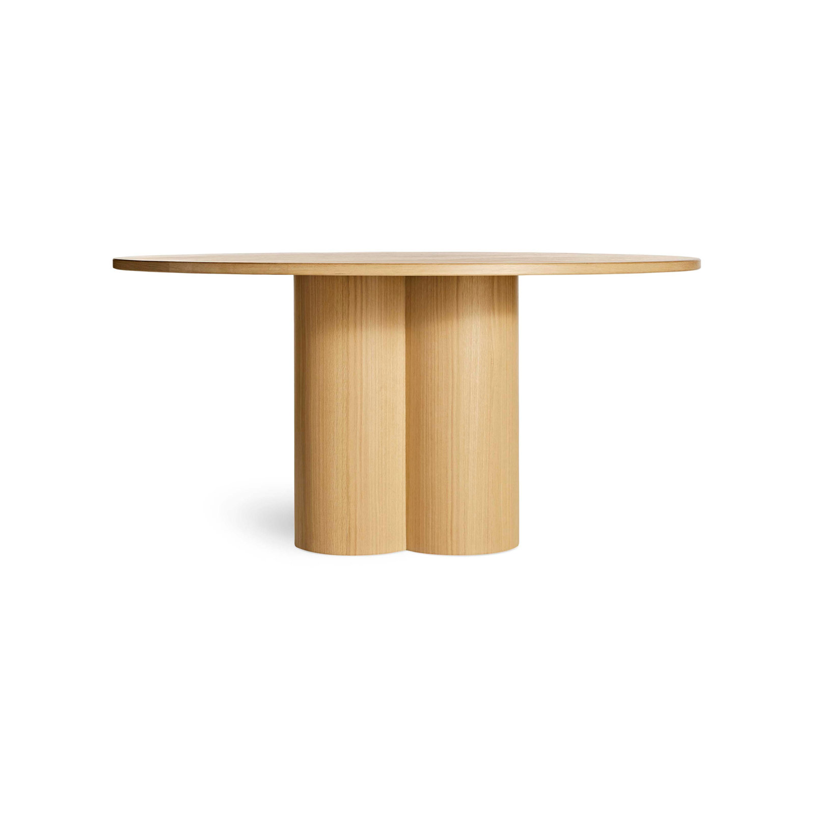 4 Quarter Round Dining Table, White Oak, 60" W x 60" L