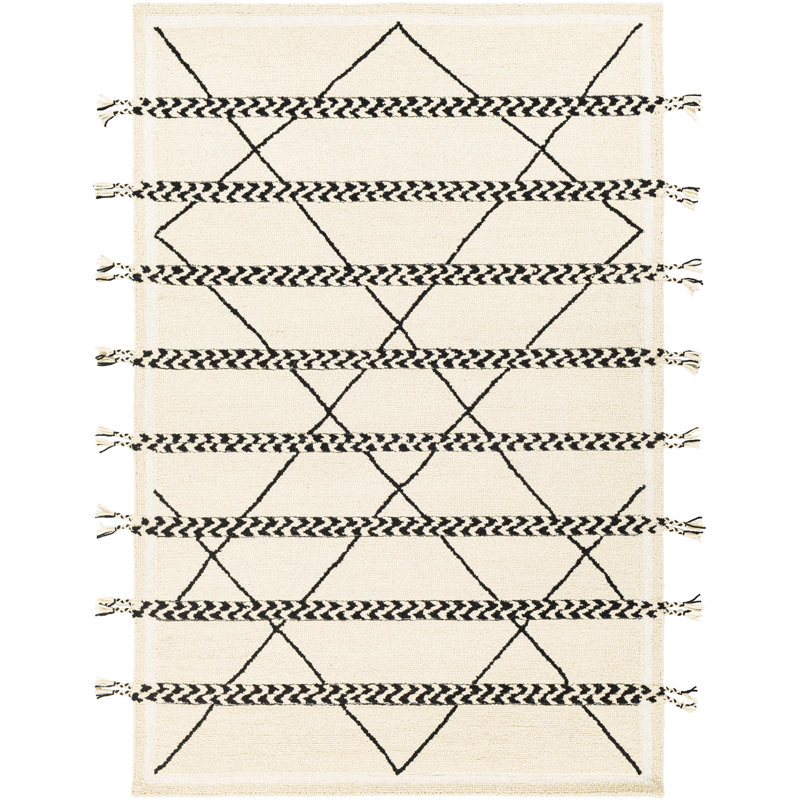 Mccoll Wool Geometric Indoor Rug, Rectangle 8' x 10'