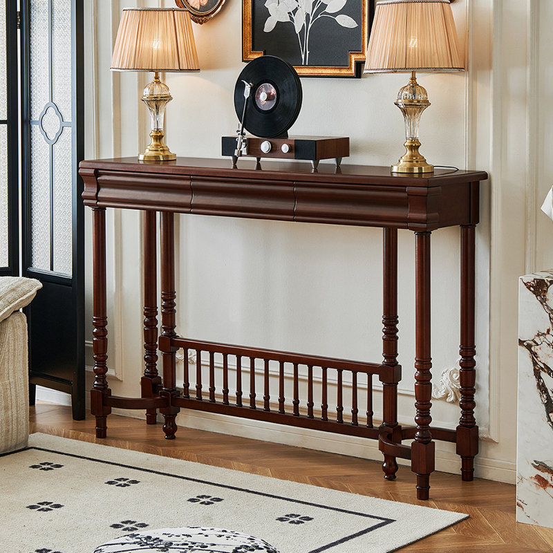 Console rétro de style français brun