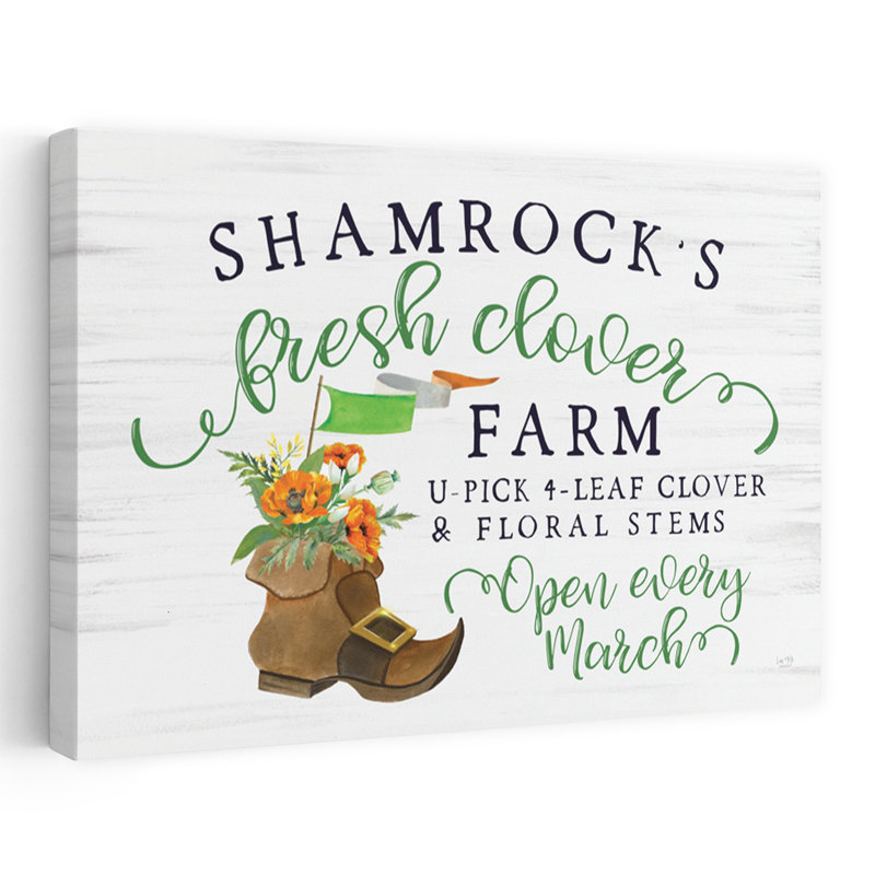 Shamrock's Fresh Clover Farm, H 48 po x l 32 po