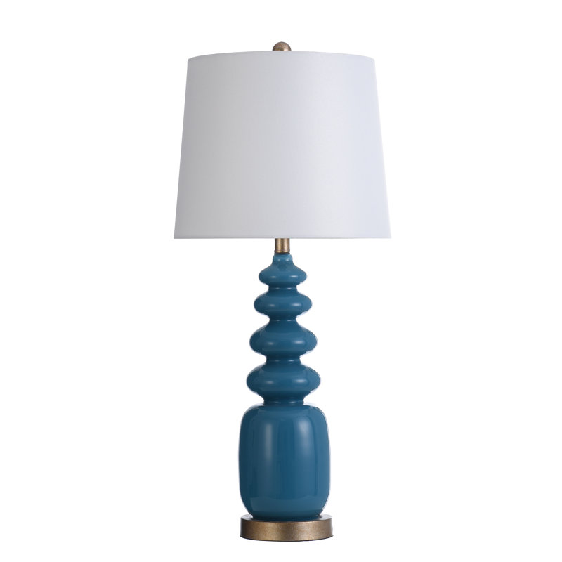 Lampe de table 32 po Casmir, bleu
