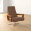 Fauteuil en cuir fleur Wainwright 70,61 cm de large