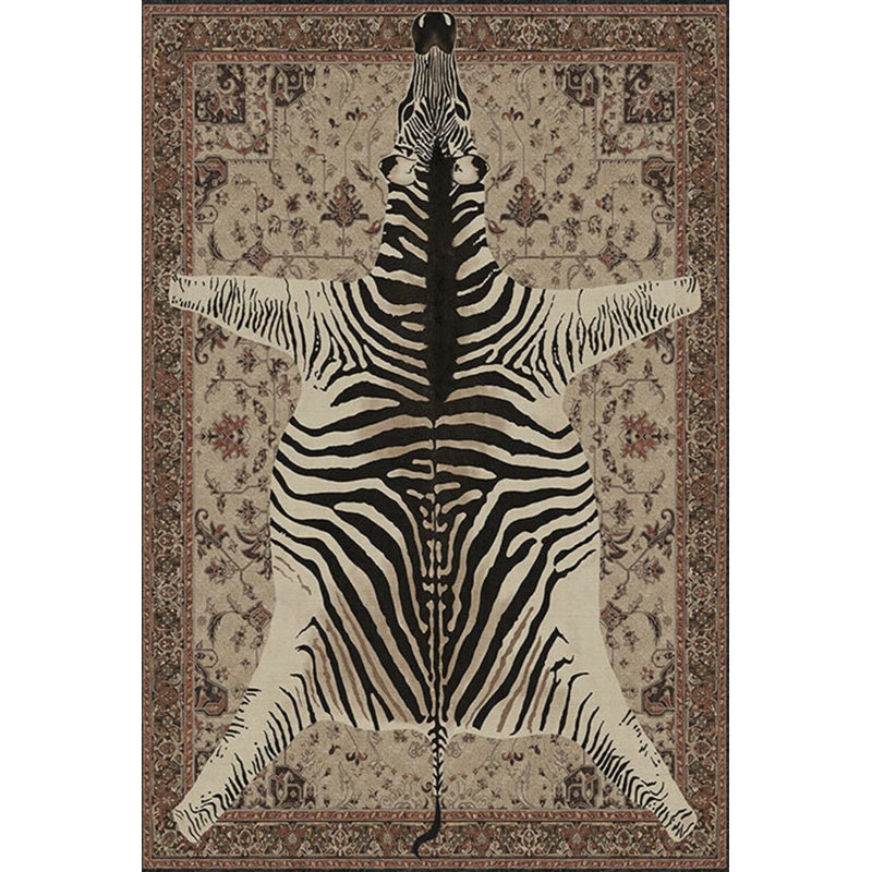 Tapis intérieur / extérieur en polypropylène tissé à la machine Koketa, Rectangle 5 pi 2 po x 7 pi 11 po