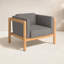 Chaise en teck Haven avec coussins Sunbrella-66452862