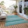 Kinslee Washable Striped Indoor / Outdoor Rug