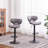 Upholstery Airlift Adjustable Swivel Barstool With Base, Set Of 2-1219348947