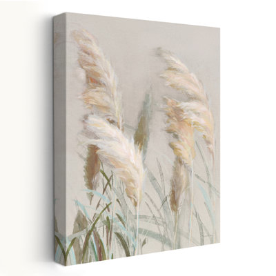 Art de l'herbe III brun et crème neutre de la pampa