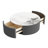 Movable Coffee Table with Casters