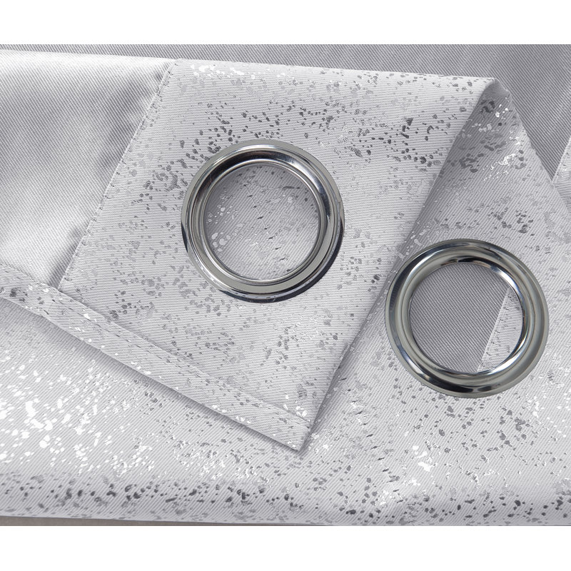 Rideau occultant en polyester Tampere, L 54 po x L 90 po, Argent