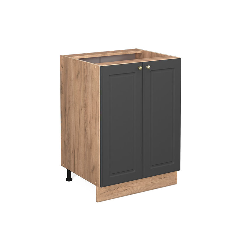 Fame 306 + front green gold country house_60 x 82 x 51.6, Brown/Black