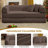 78" Compression Corduroy Queen Futon Convertible Sofa Bed with 2 Pillows, No Assembly Required-1691373304