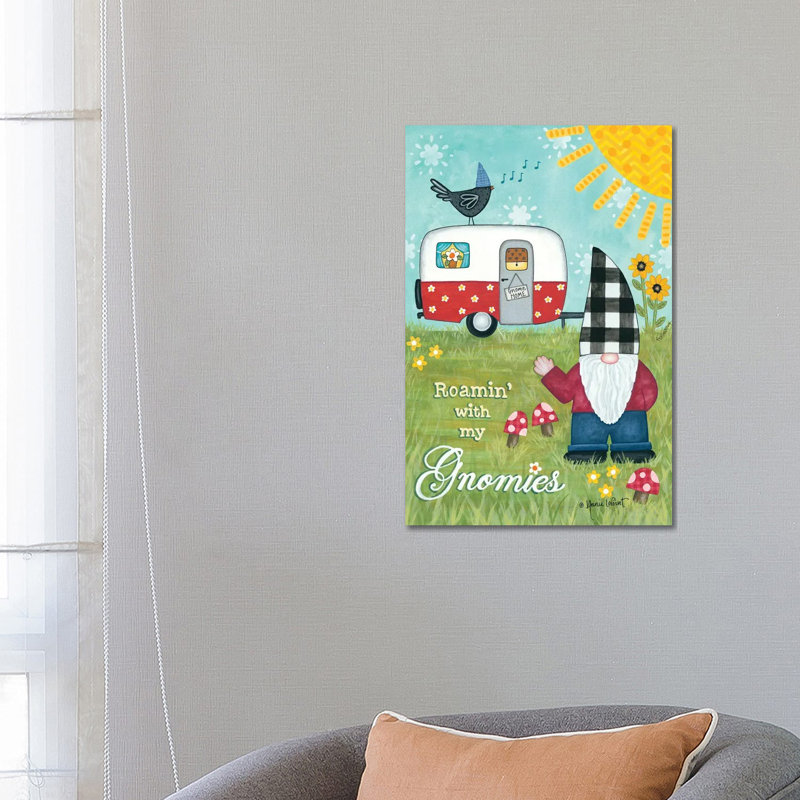Roamin With My Gnomies by Annie LaPoint - Print on Canvas, 66.04 cm H x 45.72 cm W x 1.91 cm D, Wrapped Canvas