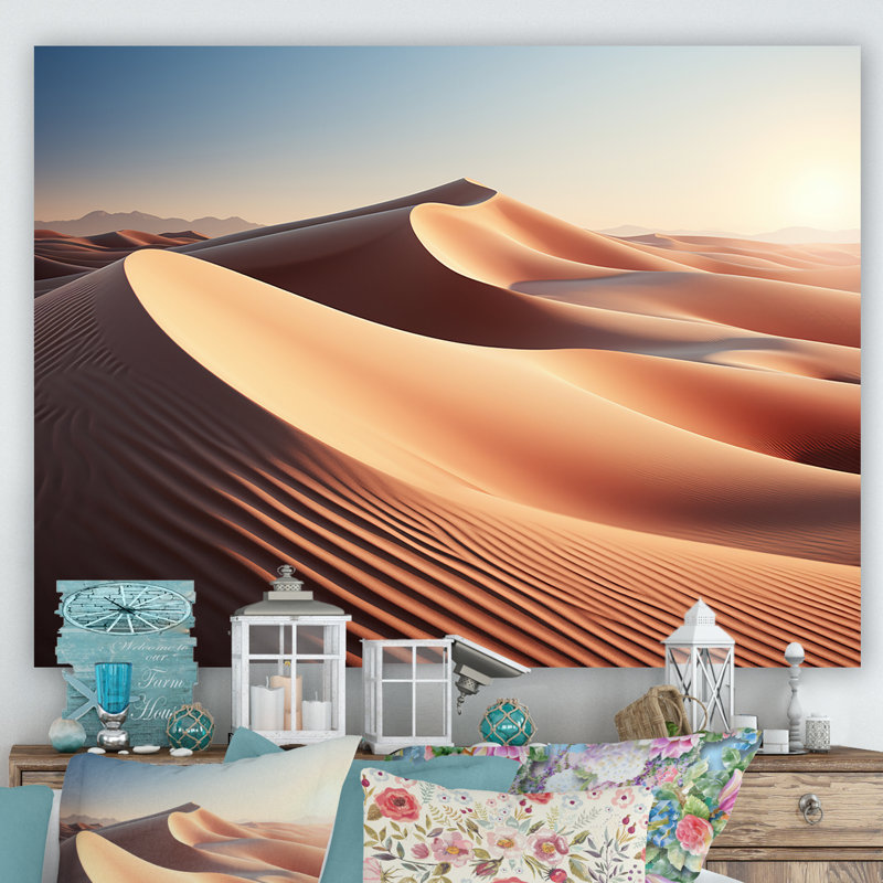 «Desert Sand Bliss I» sur toile, Toile tendue, H 34 po x l 44 po x P 1,5 po