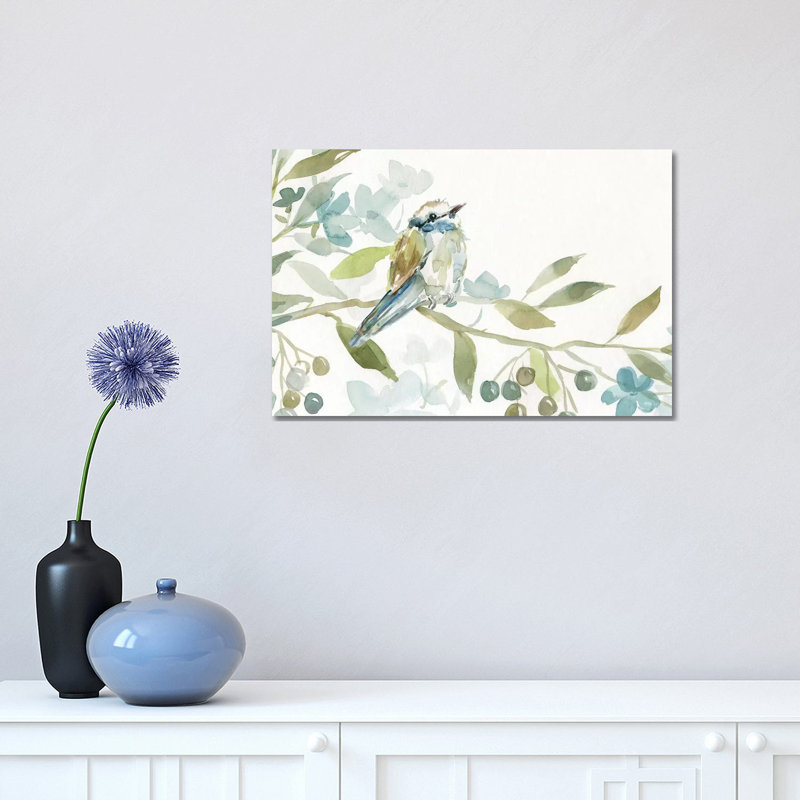 «Commencement du printemps I» par Carol Robinson, reproduction d'art sur toile tendue, H 26 po x l 40 po x P 1,5 po