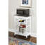 Macy Rolling Granite Kitchen Cart with Utility Drawer & Basket-22916604-128495254