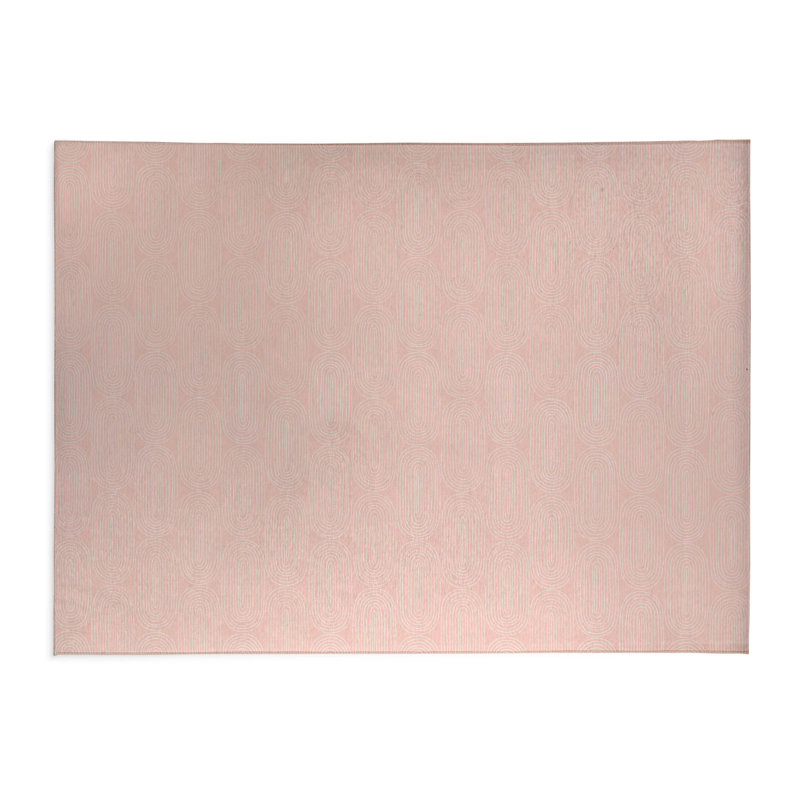 Tapis de bureau léger Earthy Embrace, L 5 pi x L 3 pi, Rose