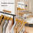 47'' Rolling Clothing Rack, Metal Adjustable Garment Rack with Wheels and Casters-926639177