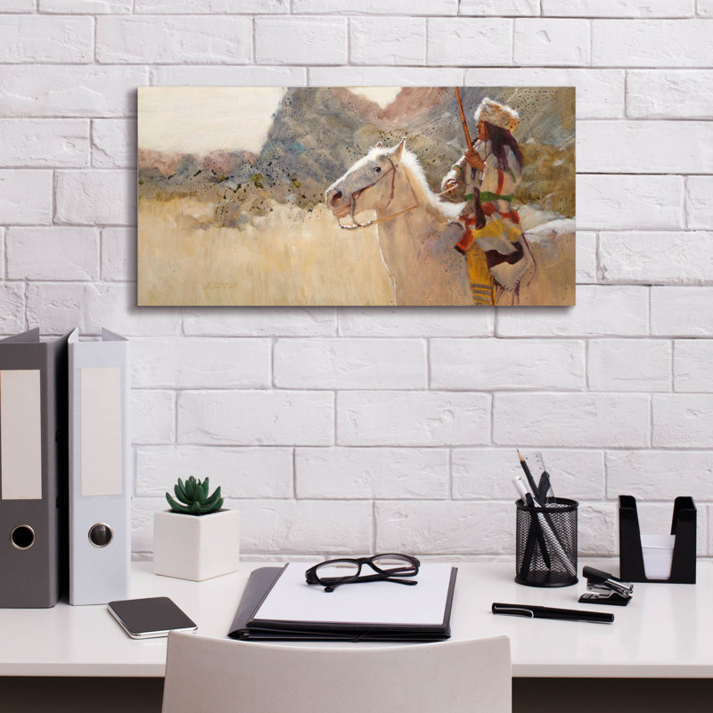 «Blue Gap Pass» par J.E. Knauf, art mural sur toile, H 12 po x l 24 po x P 0,75 po