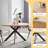 Kadison 46.4 in. MDF Round Dining Table with Carbon Steel Legs (4-6 Seats)-494096976