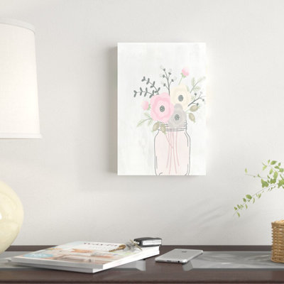 " Jar Of Flowers " Painting Print