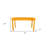 60" Goldenrod Solid Wood Dining Table
