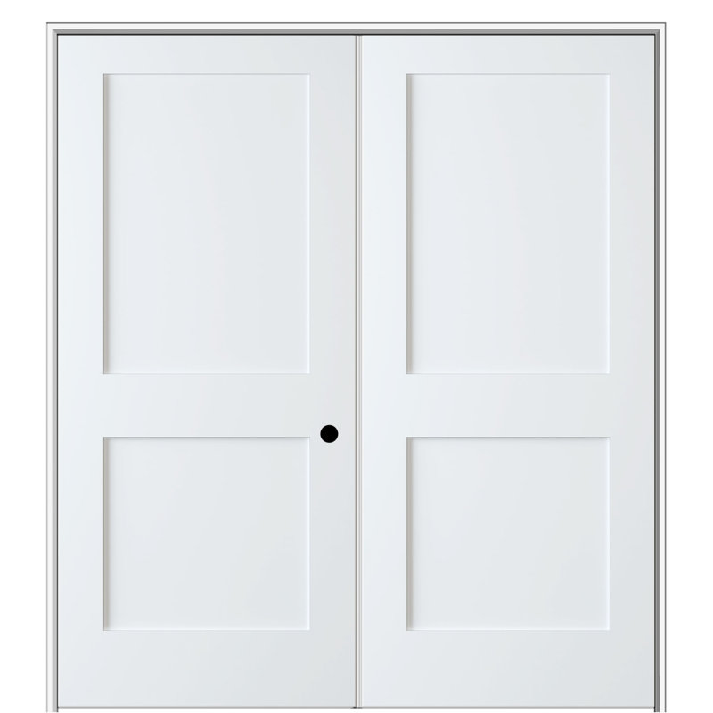 Double shaker intérieur à 2 panneaux apprêté, Côté gauche, 36 po x 81,75 po