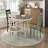 Rustic Farmhouse Round Dining Table Solid Wood