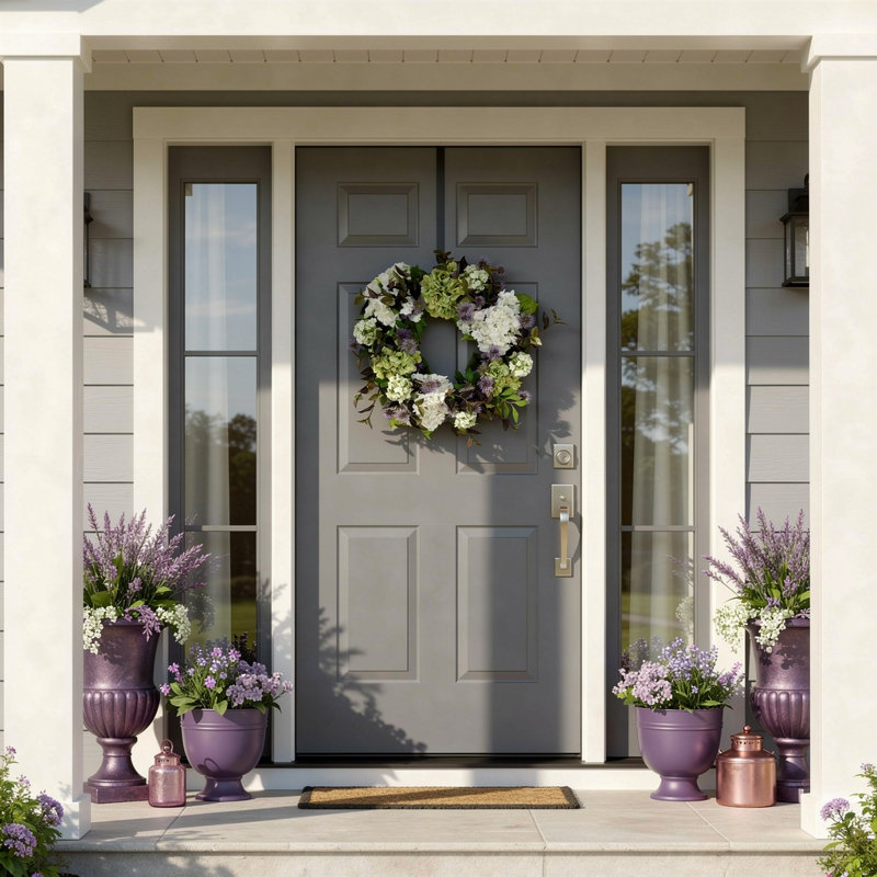 Melva 22" Hydrangea Wreath
