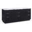 Meuble-lavabo en pierre noire et bois massif 72 po Willard-128500672-128500673