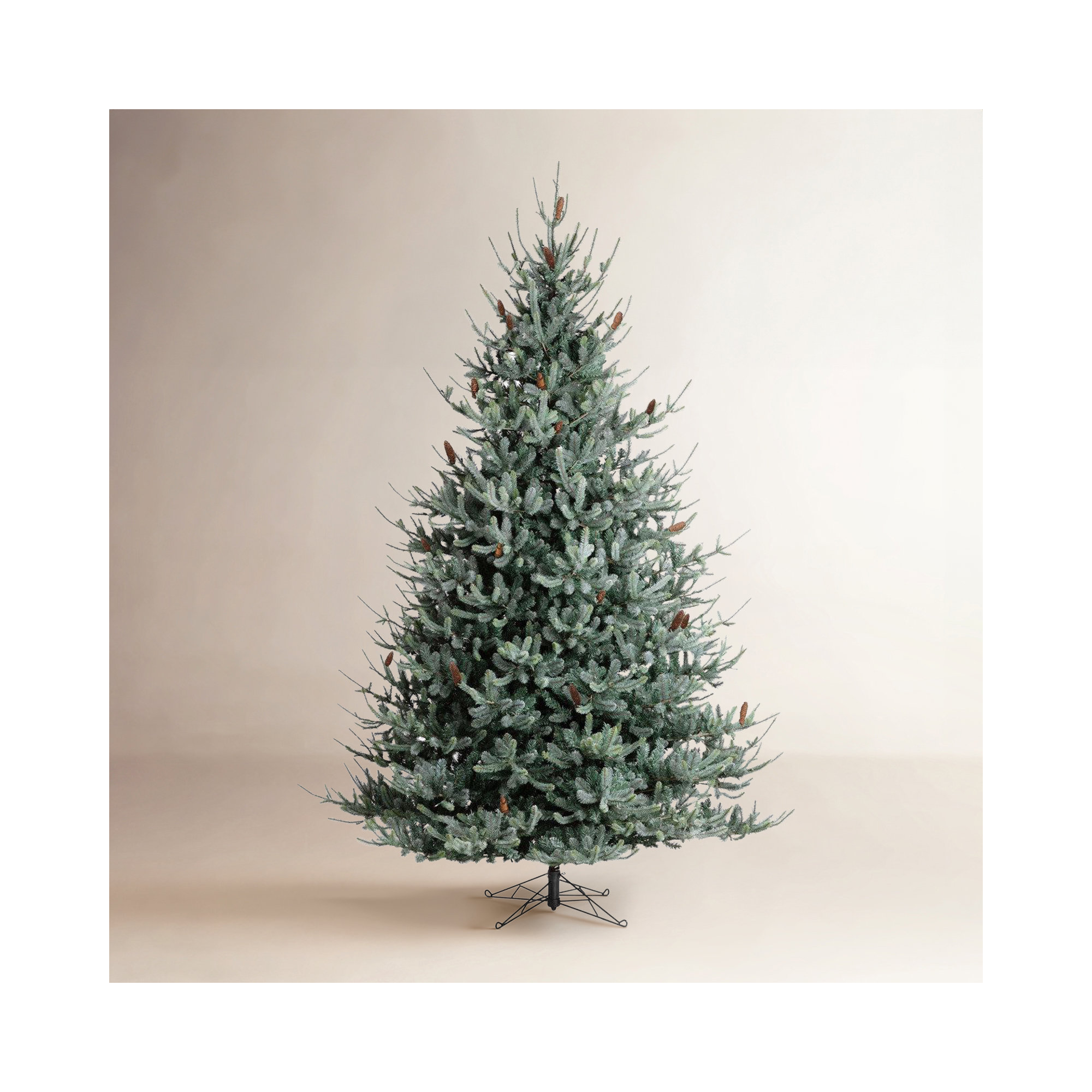 Lighted Artificial Spruce Christmas Tree, 12'
