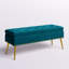 Banc de rangement rembourré en velours Kajana-1706549057
