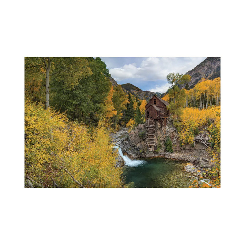 Crystal Mill - Framed Wall Art Print, 12" H x 18" W, Wrapped Canvas, Does Not Apply