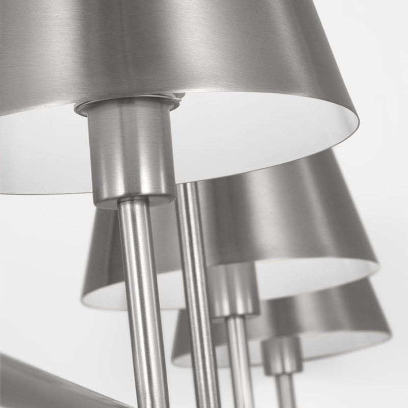 Ender Dining Room Chandelier, Brushed Nickel