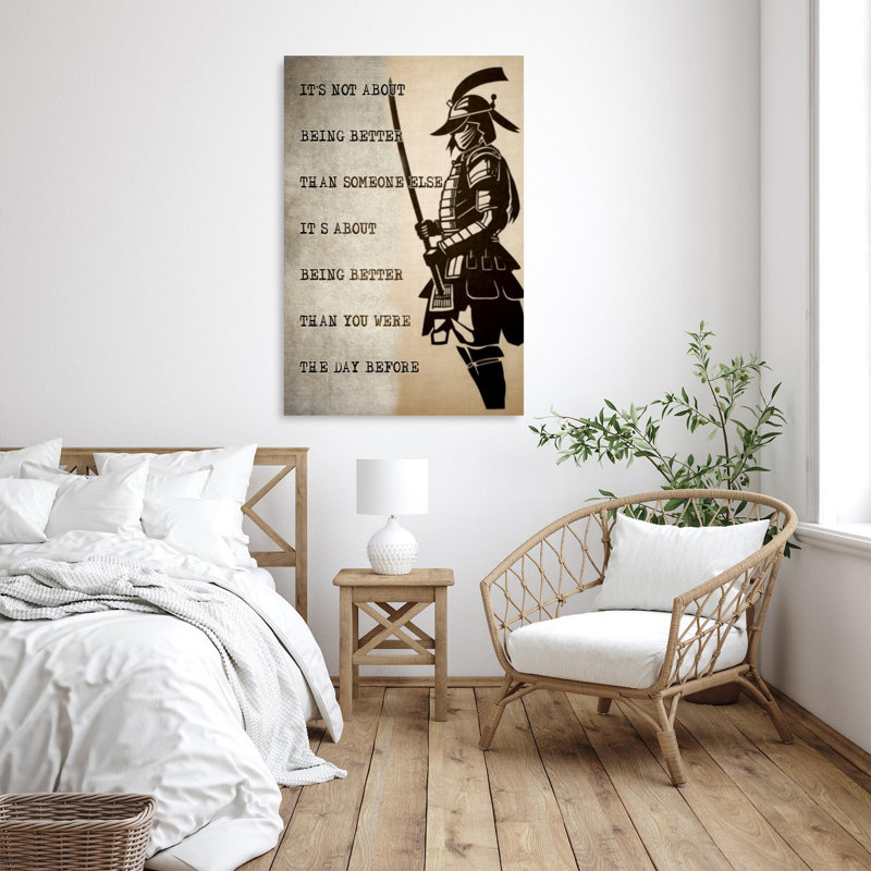 Jabraylin Jabraylin Samurai It's Not About Being Better, H 36 po x l 24 po x P 1,25 po