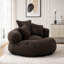 Pouf individuel avec 3 coussins et accoudoirs-400281497