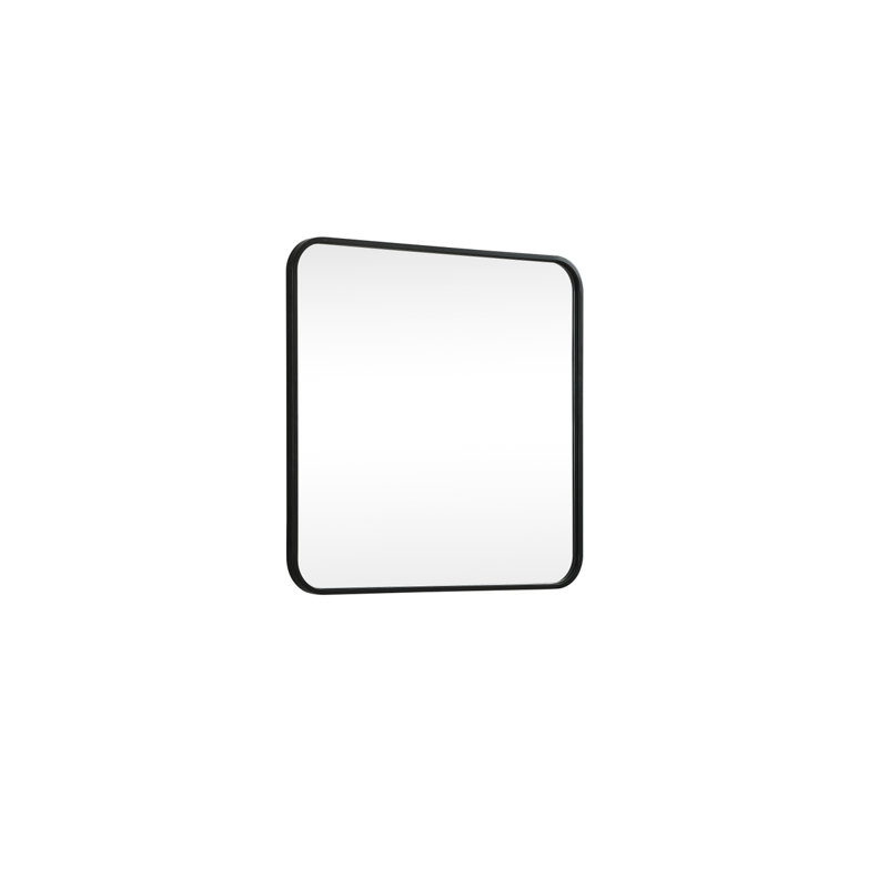 Miroir mural Marengo, Noir, 24 po x 24 po 